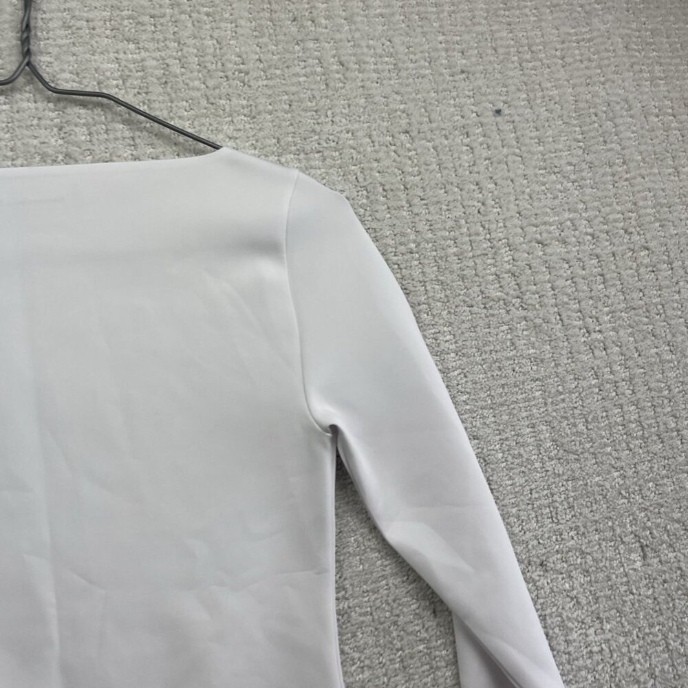Abercrombie & Fitch Women’s Size XS Long-Sleeve Slim Strech Top White Preppy - Picture 14 of 14
